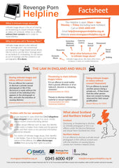 Revenge Porn Helpline Factsheet Poster A4